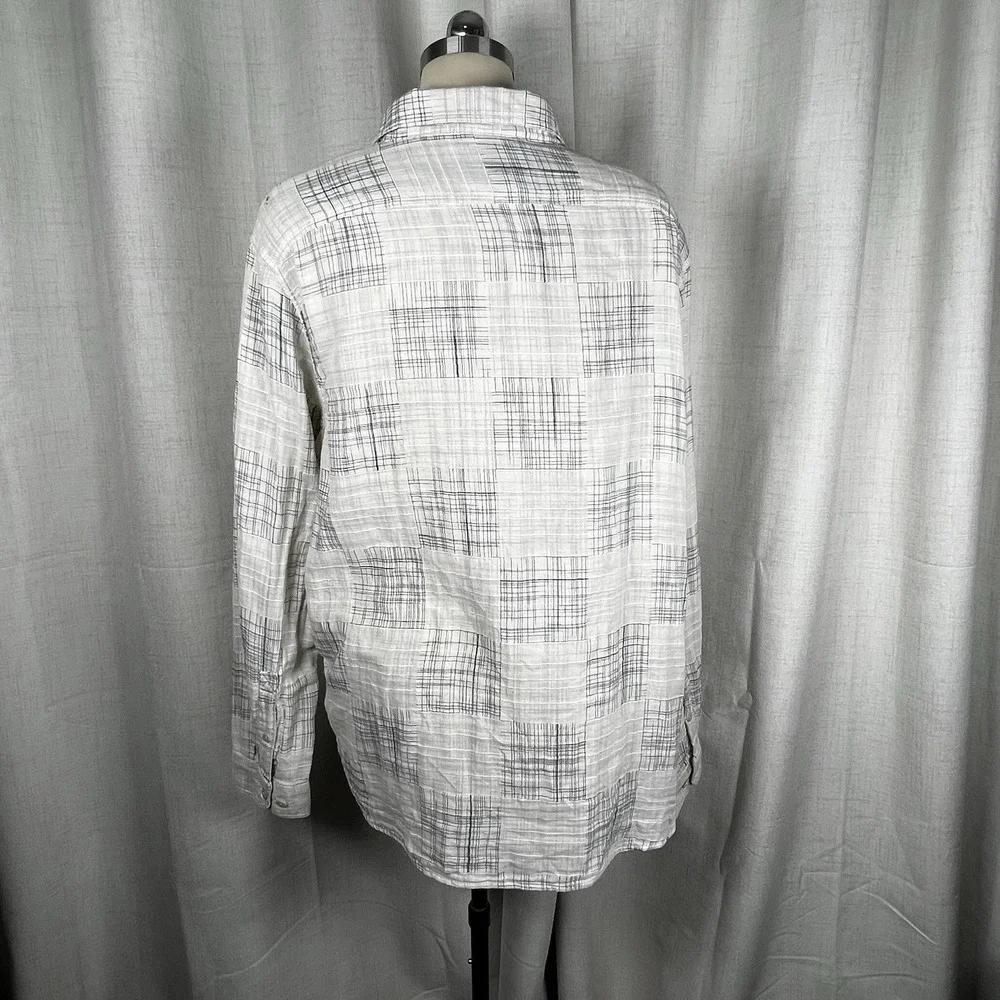NEW! Banana Republic Santorini Blues‎ Men's XL Button Down Shirt Standard Fit